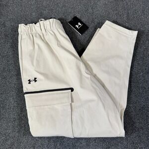 Under Armour Unstoppable Utility Cargo Pants Men's Medium Off-White 1388827-110